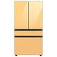 Samsung Bespoke 4-Door French Door Refrigerator Middle Panel in Sunrise Yellow Glass, , large