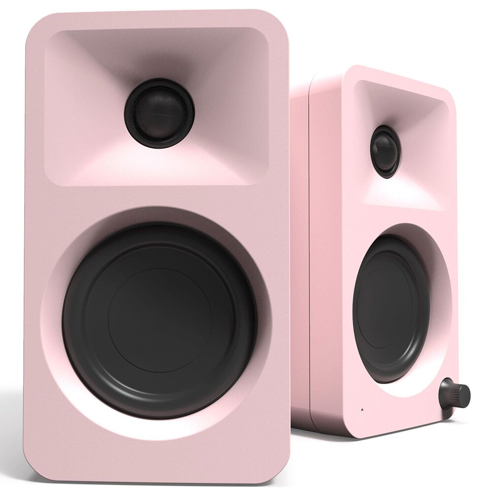 Kanto ORA Desktop Powered Reference Speakers USB-C Input in Pink (Pair), , large