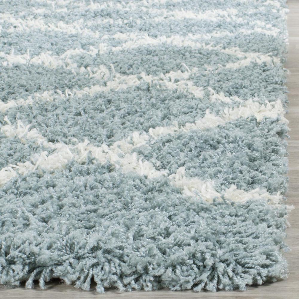 Safavieh Dallas Shag SGD258C-10 10&#39; x 14&#39; Seafoam/Ivory Area Rug, , large