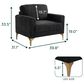 Lifestyle Solutions Mercer Accent Chair in Black, , large