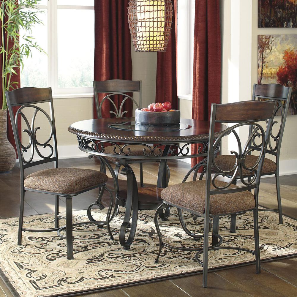 Signature Design by Ashley Glambrey Dining Upholstery Side Chair in Brown - Set of 4, , large