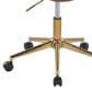 Lumisource Margarite Task Chair with Brown Faux Leather Cushion in Black, , large