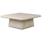 Four Hands Cava Outdoor Coffee Table in Textured Sand Concrete, , large
