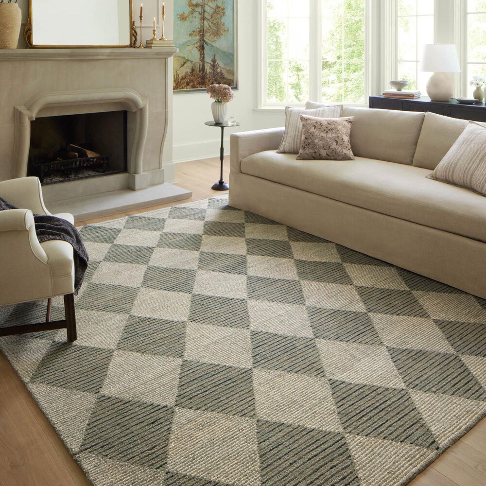 Chris Loves Julia x Loloi Francis 7&#39;9&quot; x 9&#39;9&quot; Spa and Granite Area Rug, , large