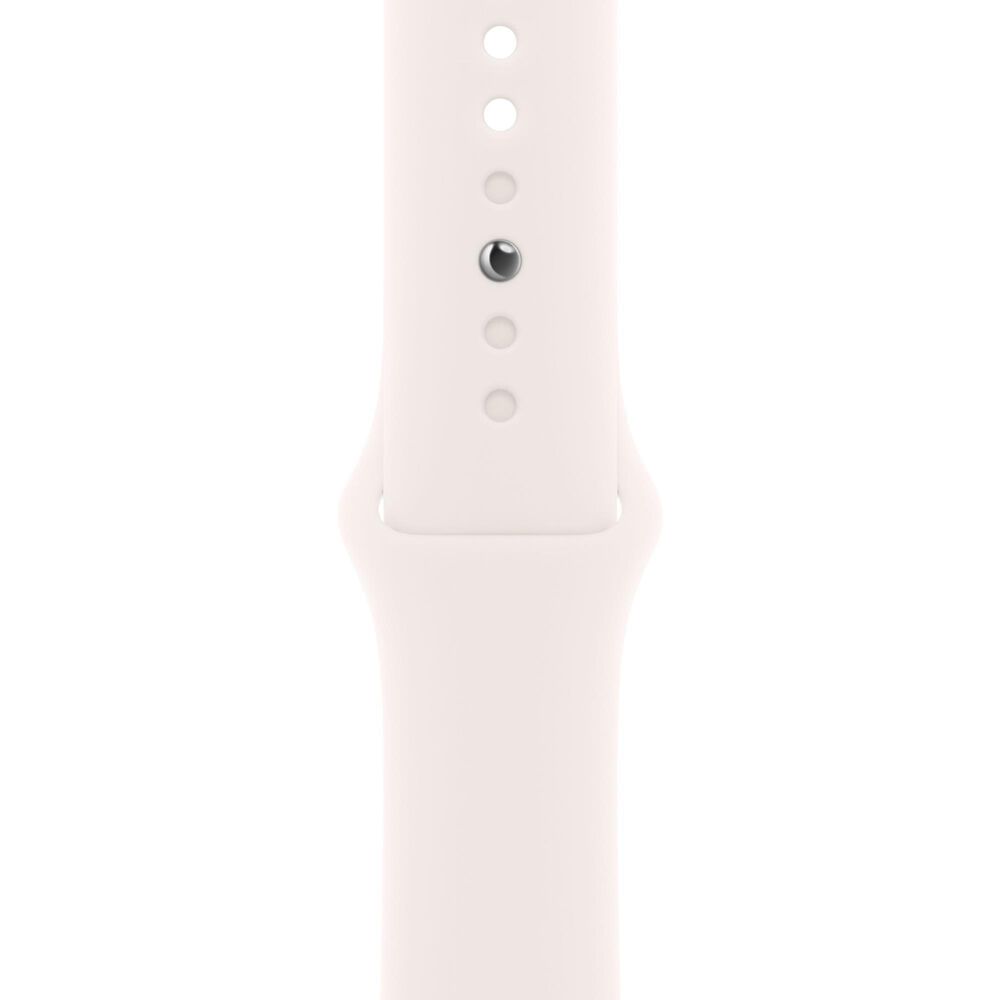 Apple Watch Series 11 (GPS) 42mm Aluminum Case with Light Blush Sport Band - M/L in Rose Gold and 2-Year AppleCare+, , large