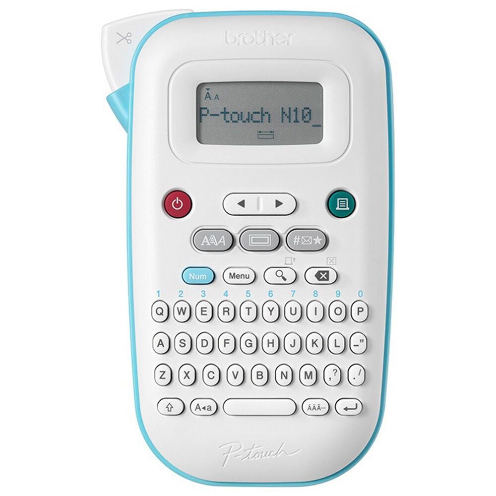 Brother Personal Handheld Label Maker in White and Blue, , large