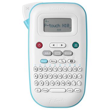 Brother Personal Handheld Label Maker in White and Blue, , large