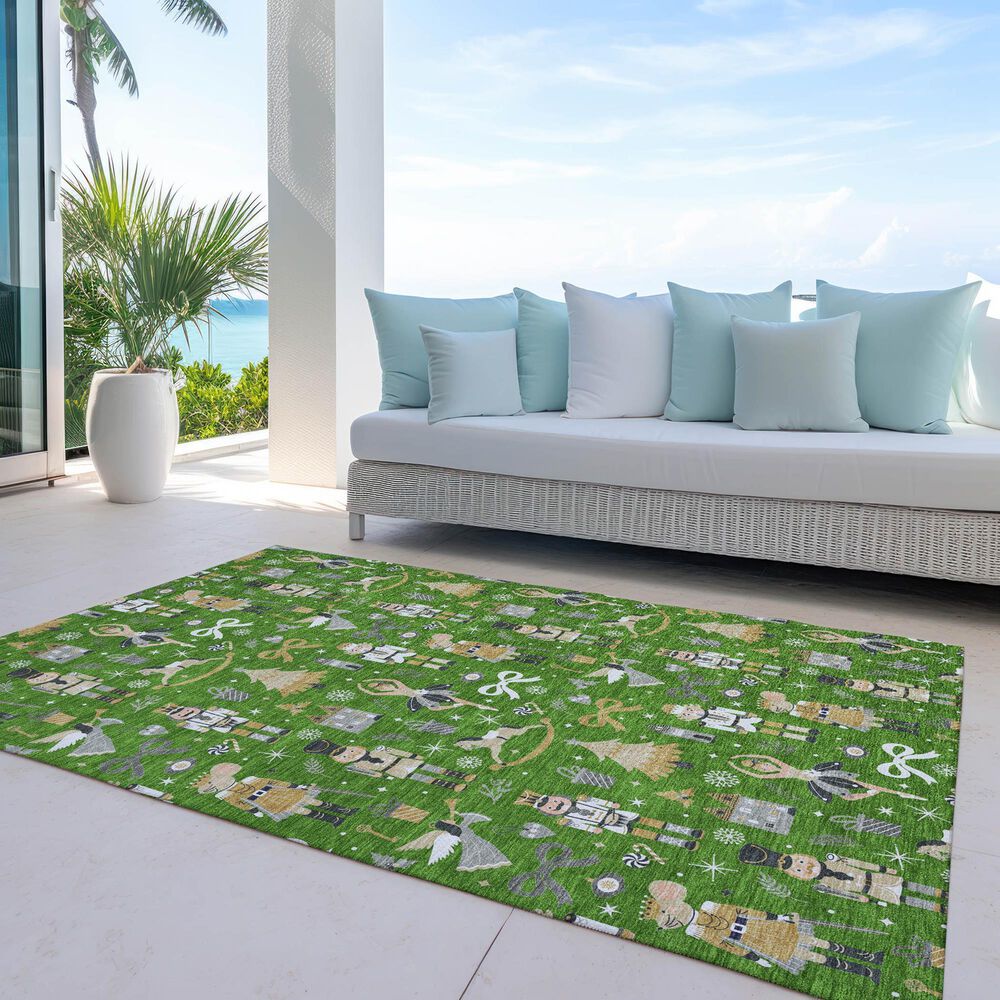 Dalyn Rug Company Wonderland WN35 Green 3&#39; x 5&#39; Area Rug, , large