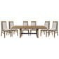 Hawthorne Furniture Landmark 42 X 76-96" Trestle Table and 6 Chairs in Weathered Oak, , large