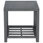 Summit Home St. Thomas Outdoor End Table in Gray, , large