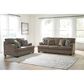 Ashley Stonemeade Stationary Loveseat in Nutmeg, , large
