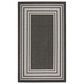 Nourison Horizon HOZ03 Black 3" x 5" Indoor/Outdoor Area Rug, , large