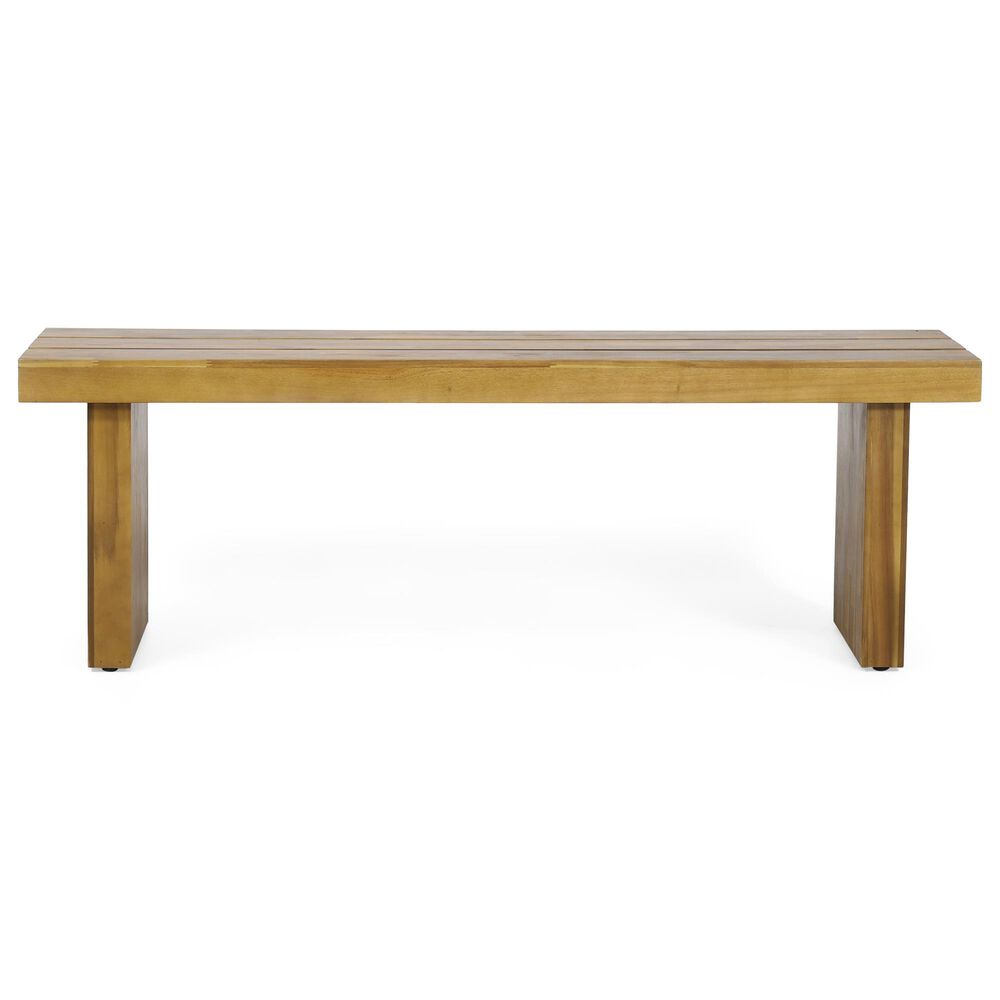 Hearth and Haven Nahanni Outdoor Bench in Natural, , large