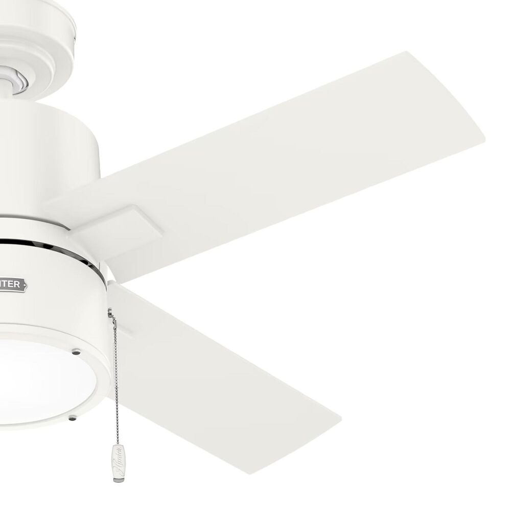 Hunter Beck 42&quot; Ceiling Fan with LED Lights in Fresh White, , large