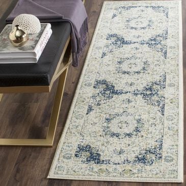 Safavieh Evoke EVK220C-213 2"2" x 13" Ivory/Blue Runner, , large