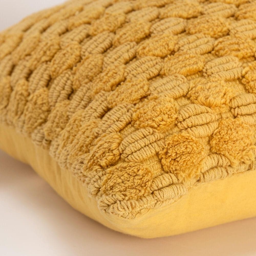 Rizzy Home 20&quot; x 20&quot; Transitional Down Filled Throw Pillow in Yellow, , large