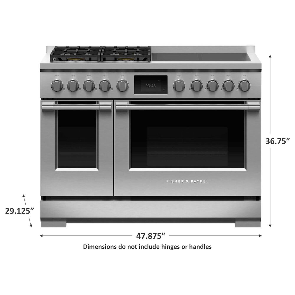 Fisher &amp; Paykel 48&quot; Professional Hybrid Range with Liquid Propane in Stainless Steel, , large