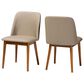 Baxton Studio Lavin Side Chair in Walnut Light Brown (Set of 2), , large