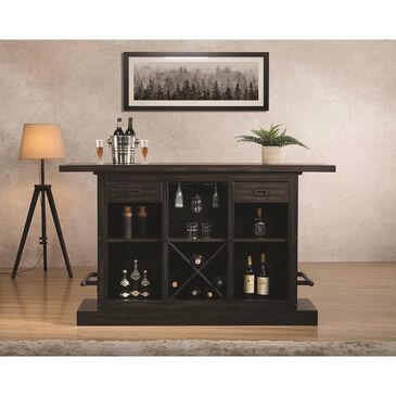 Urban Styles Memphis Wooden Bar in Espresso Finish, , large