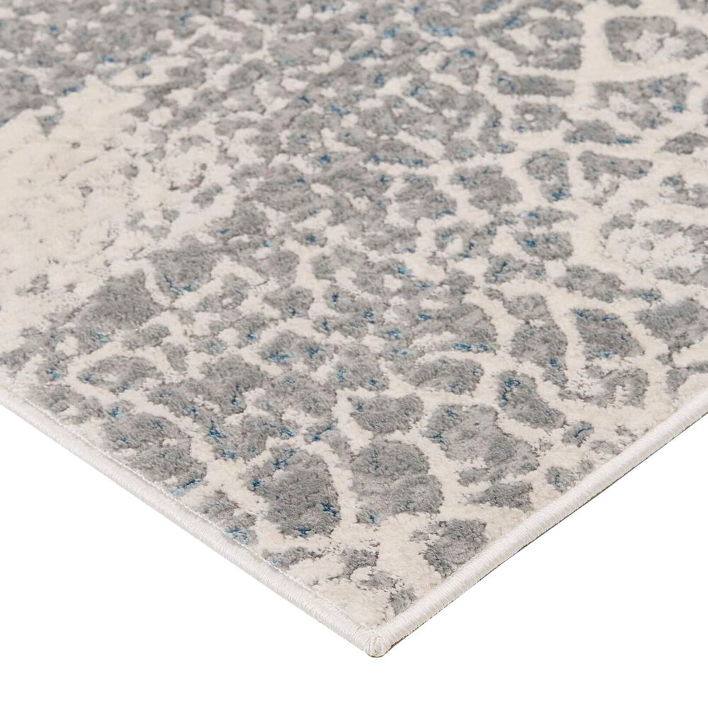 Feizy Azure 3401F 6&#39;7&quot; x 9&#39;6&quot; Gray and Blue Area Rug, , large