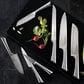 Power A Damashiro 7-Piece Kin Knife Block Set in Stainless Steel, , large