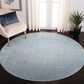 Safavieh Dream 6"7" Round Turquoise and Grey Area Rug, , large