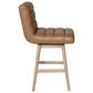 Armen Living Elias 26" Swivel Counter Height Stool in Washed Wood, , large