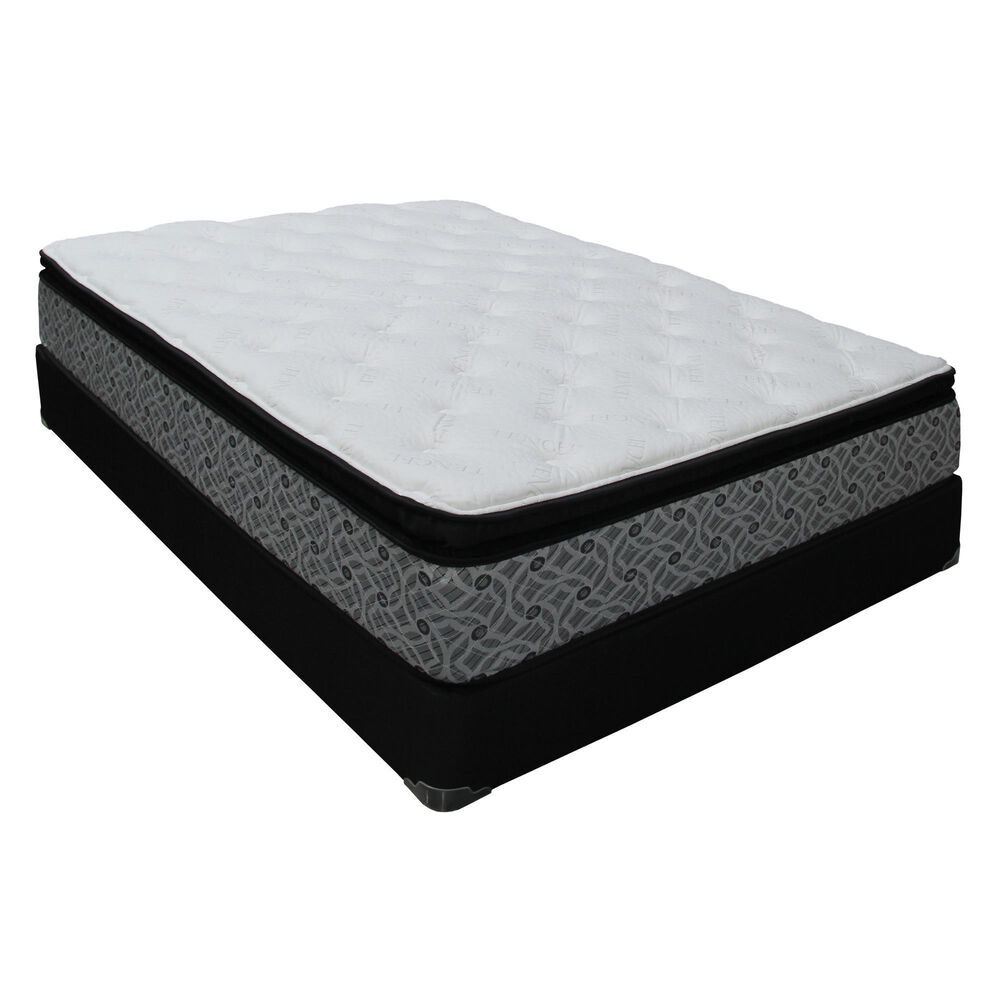Sleeptronic Berkshire Legacy II Gel Pillow Top Plush Full Mattress with High Profile Box Spring, , large