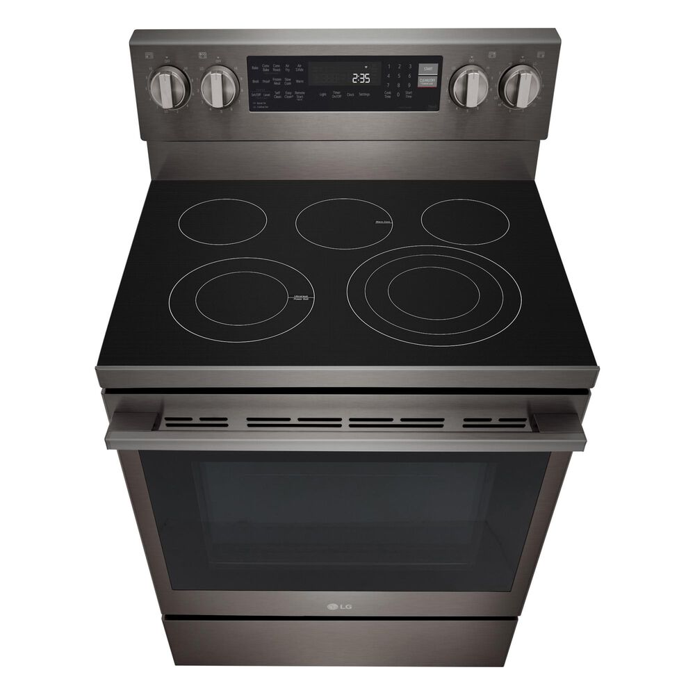 LG 6.3 Cu. Ft. Freestanding Electric Range in PrintProof Black Stainless Steel, , large