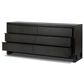 Four Hands Aramis 6 Drawer Dresser Only in Smoked Black Resawn, , large