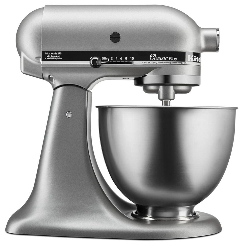KitchenAid Classic Plus Series 4.5 Quart Tilt-Head Stand Mixer in Silver, , large