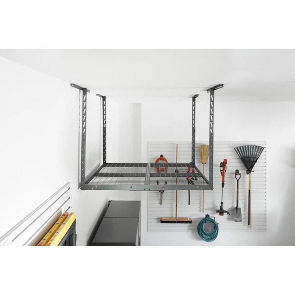 Gladiator 4&#39; x 4&#39; Overhead GearLoft Storage Rack in Hammered Granite, , large