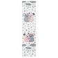 Safavieh Carousel CRK195 2" x 8" Ivory and Pink Kids Runner, , large
