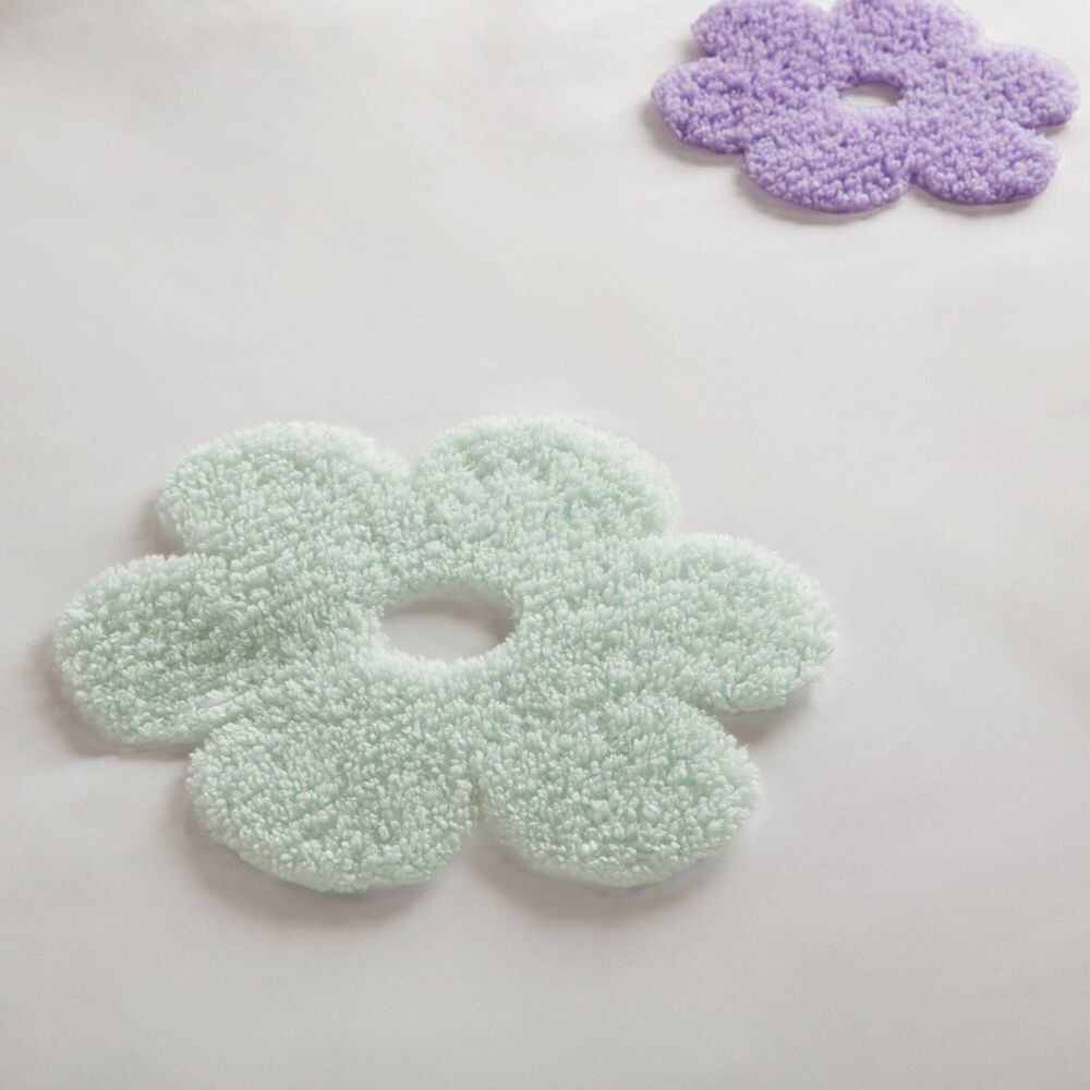 Hampton Park Gracie 3-Piece Twin Comforter Set in White and Purple, , large