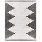Surya Eagean EAG-2356 Black, Off-White and Charcoal 5"3" x 7"7" Indoor/Outdoor Area Rug, , large