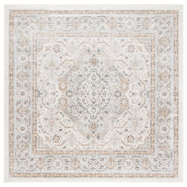 Safavieh Isabella ISA916B 6"7" Square Cream and Beige Area Rug, , large