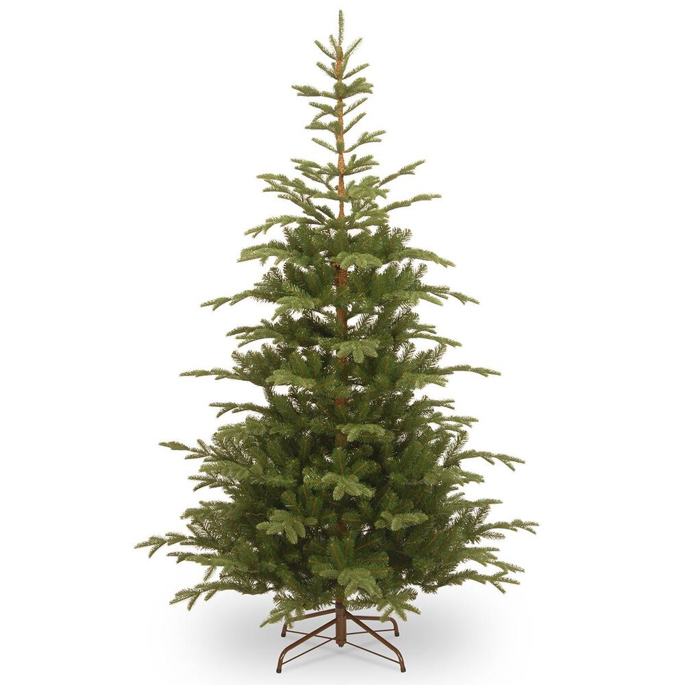 National Tree 7.5" Feel Real Norwegian Spruce Hinged Tree, , large