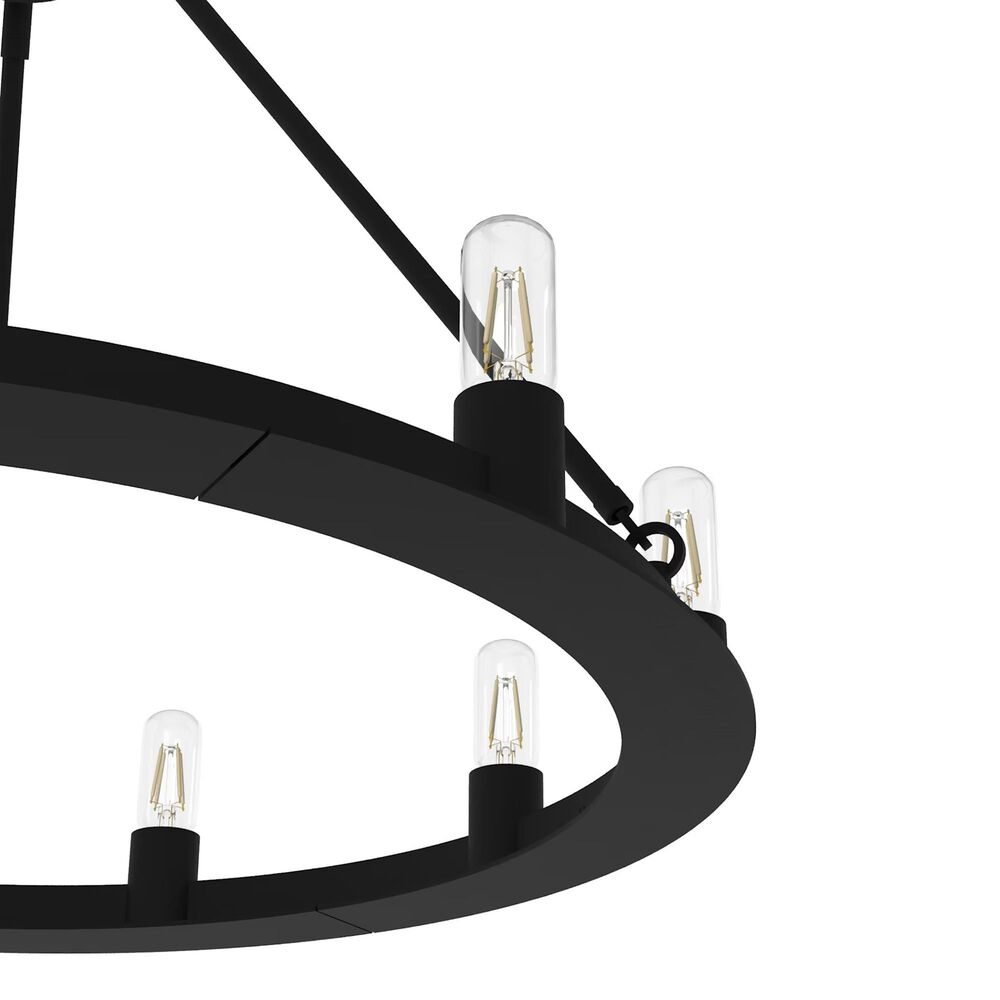 Hunter Saddlewood 9-Light Chandelier in Natural Iron, , large