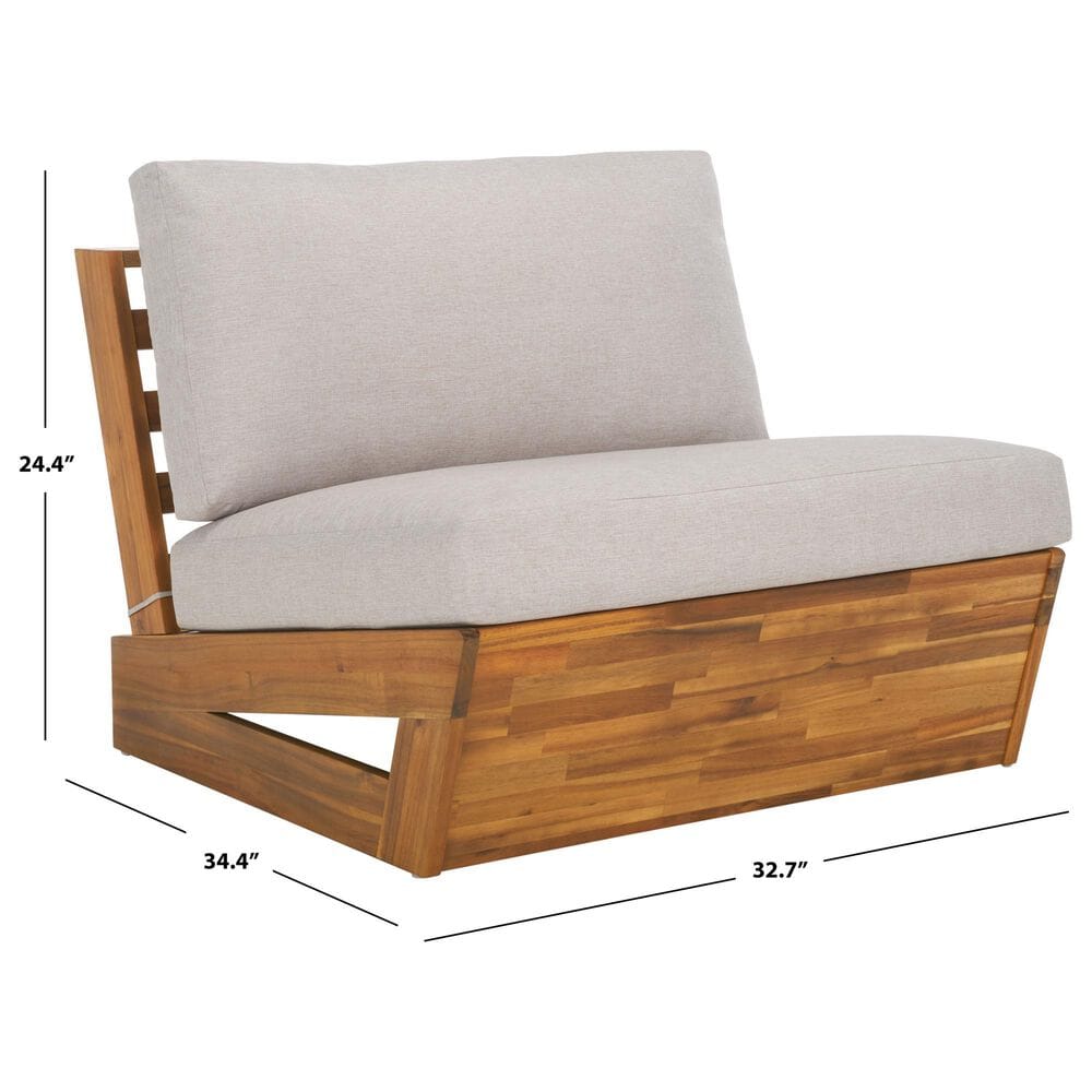 Safavieh Lynn Lounge Chair in Light Grey (Set of 2), , large