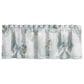 Royal Court Bungalow 72" x 18" Tie Up Window Valance in Spa Blue and White, , large