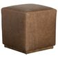 Rowe Furniture Dena Leather Ottoman in Brown, , large