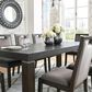 Ashley Hyndell Rectangular Dining Table in Dark Espresso Brown - Table Only, , large