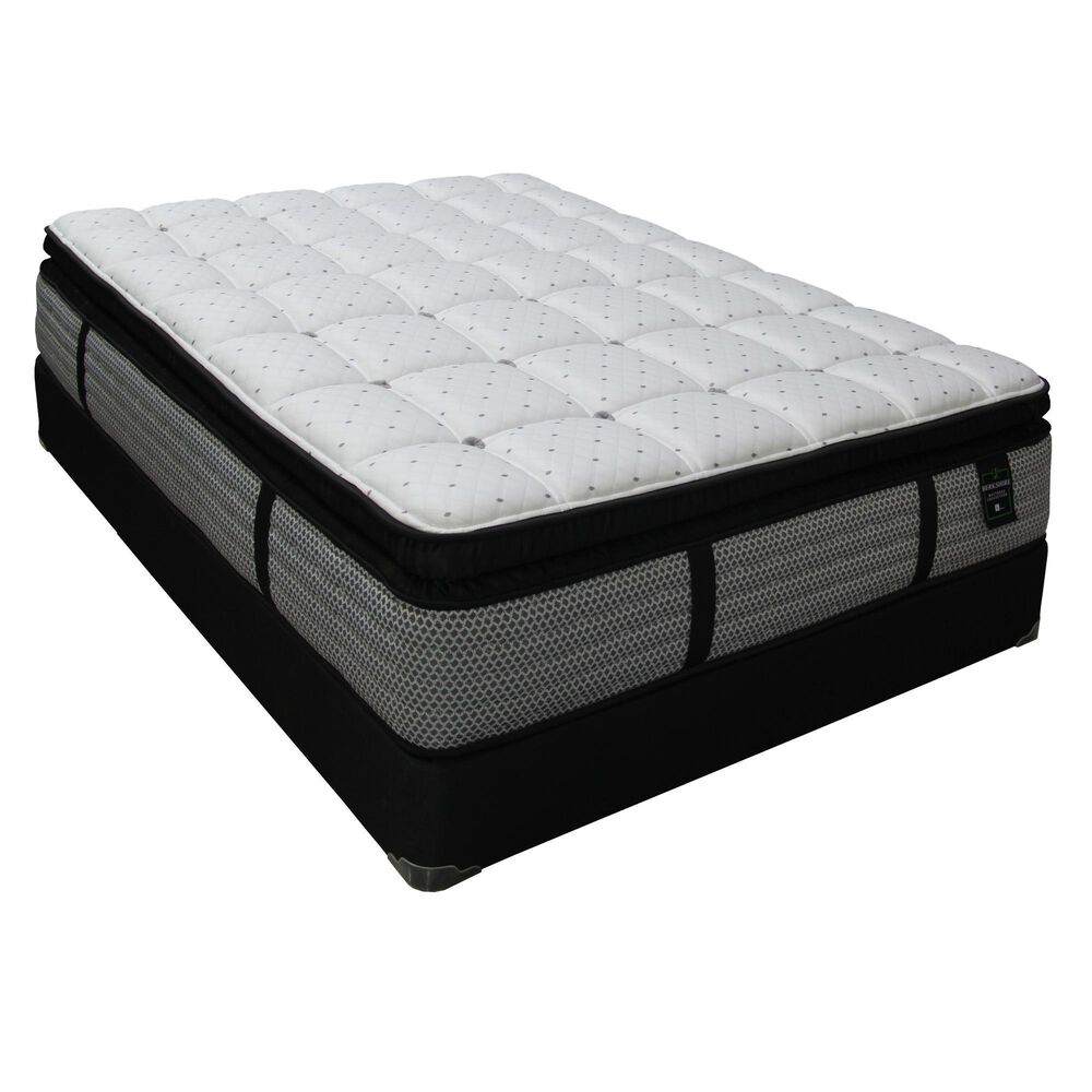 Sleeptronic Berkshire Warren Elite II Euro Pillow Top Twin XL Mattress with Low Profile Box Spring, , large
