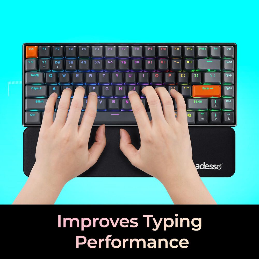 Adesso Truform P310 Mini Size Keyboard Wrist Rest in Black, , large