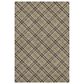 Dalyn Rug Company Soft Essentials Plaid Chocolate 10" x 14" Indoor/Outdoor Area Rug, , large