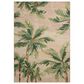 Loloi Botanical Clay and Green 3"3" Round Indoor/Outdoor Area Rug, , large