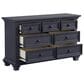 Oxford Baby Weston 7 Drawer Dresser and Changer Top in Midnight Slate, , large