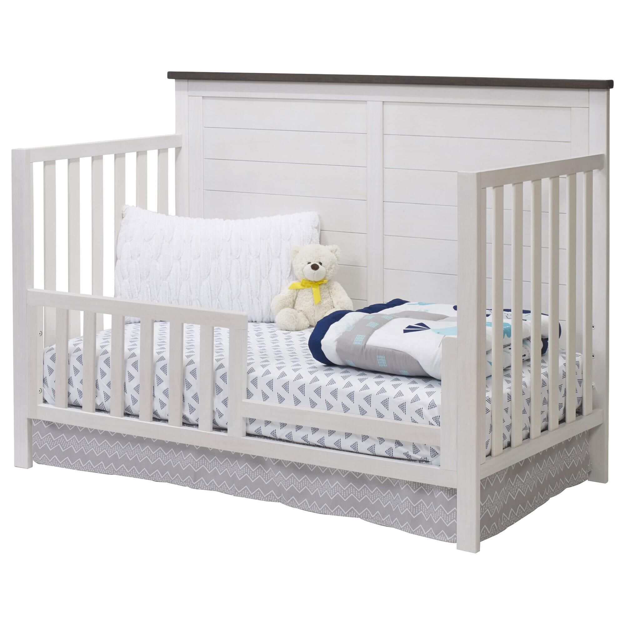 Sorelle Farmhouse 3 Piece Nursery Set in White Grey NFM