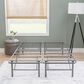 Linon Home Decor Franson Full Folding Platform Bed Frame in Dark Pewter, , large