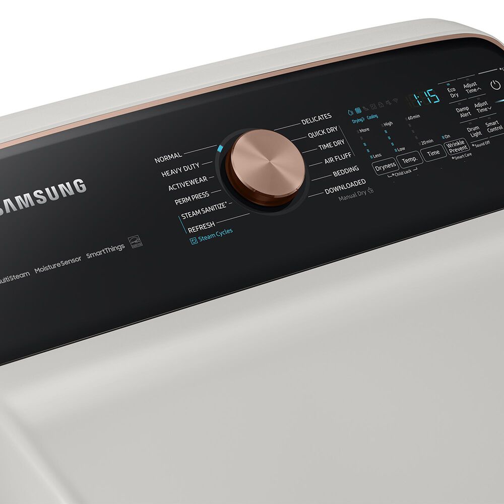 Samsung 7.4 Cu. Ft. Smart Gas Dryer with Steam Sanitize+ in Ivory, , large